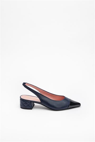 Lacivert Renkli Topuklu Ayakkabı