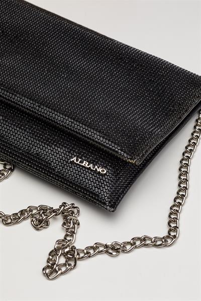 Siyah Kristal Taşlı Çanta