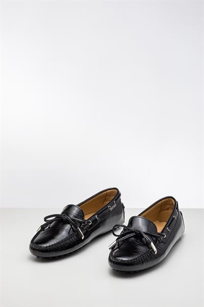 Siyah Renkli Deri Loafer