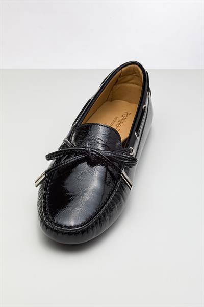 Siyah Renkli Deri Loafer
