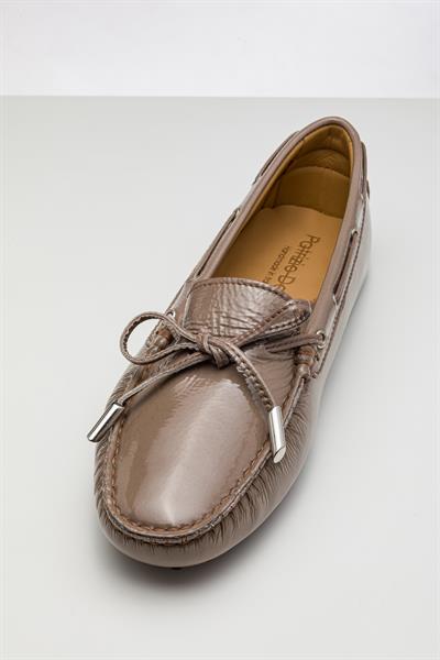 Vizon Rengi Deri Loafer