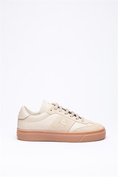 Bej Rengi Deri Sneaker