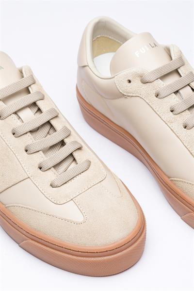 Bej Rengi Deri Sneaker