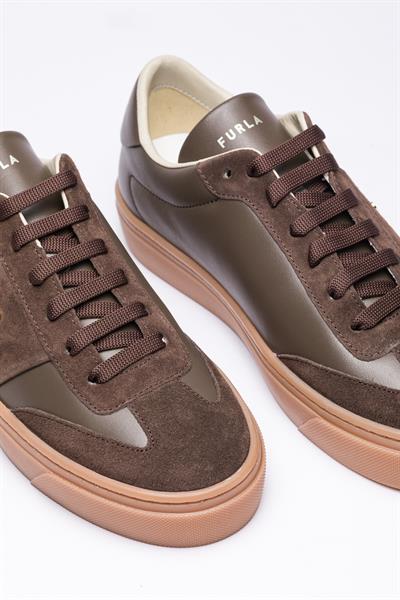 Kahverengi Deri Sneaker