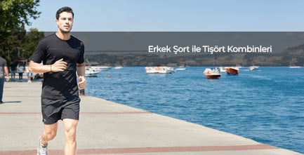 Erkek Şort ile Tişört Kombinleri