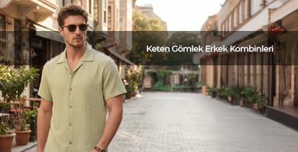 Keten Gömlek Erkek Kombinleri