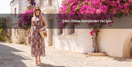 Şifon Elbise Kombinleri Yaz İçin