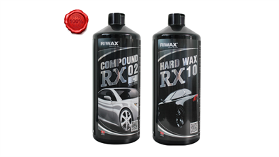 Riwax 2'li Pasta Cila Seti RX02 Kalın Pasta + RX10 Boya Koruma 1 KG – Profesyonel Araç Yüzey Bakımı