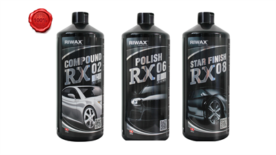 Riwax 3'lü Pasta Cila Seti RX02 Kalın Pasta + RX04 Ara Kat Pasta + RX08 Hare Cila 1 KG