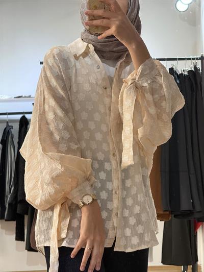 BAĞLAMA MANŞET DETAYLI GÖMLEK