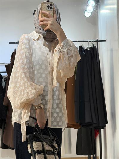 BAĞLAMA MANŞET DETAYLI GÖMLEK