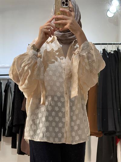 BAĞLAMA MANŞET DETAYLI GÖMLEK