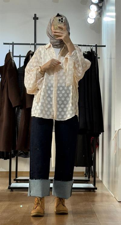 BAĞLAMA MANŞET DETAYLI GÖMLEK