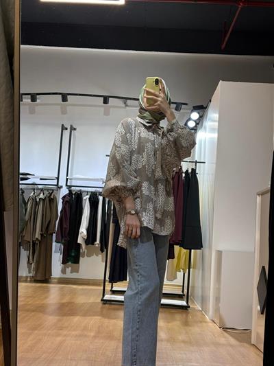 ETNİK DESEN GÖMLEK