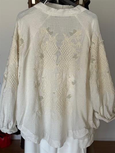 İNCİ NAKIŞ DETAYLI KİMONO