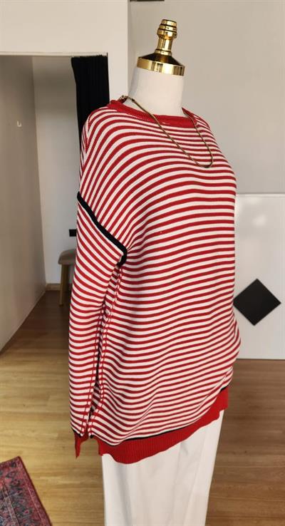 KIRMIZI ÇİZHİLİ TRİKO