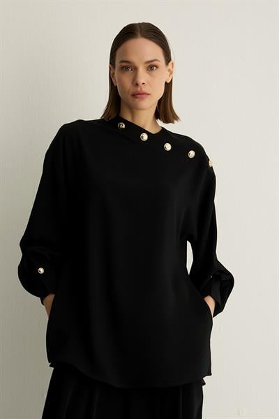 20004 ORIANA BLUZ Siyah