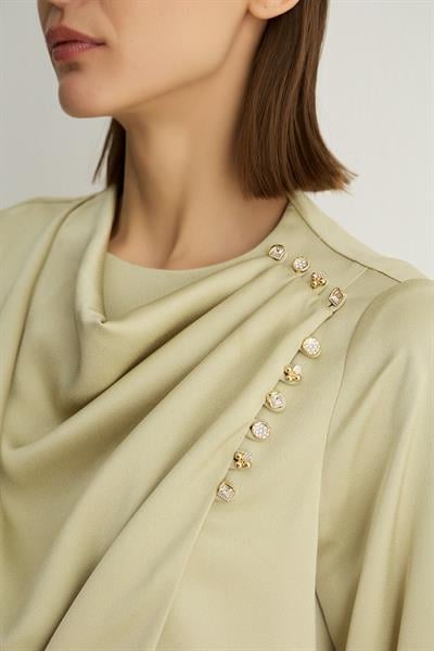 20015 NATALI BLUZ Pastel Yeşil-SD262062020015