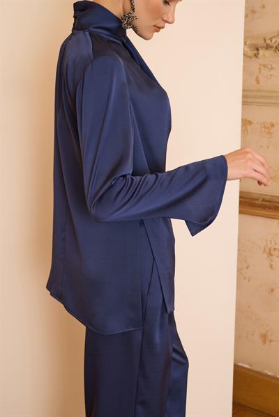 20027 CRISTALLE BLUZ Lacivert