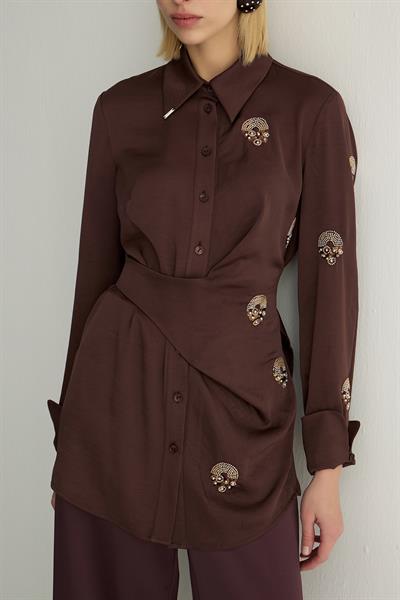 21010 MOCHA GÖMLEK Kahve