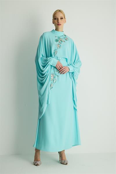 30004 PETUNIA  ELBISE Aqua