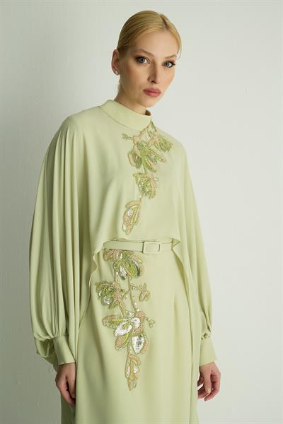 30004 PETUNIA  ELBISE Pastel Yeşil