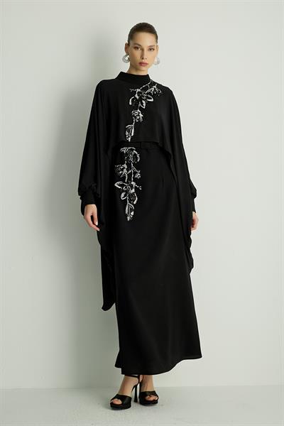 30004 PETUNIA  ELBISE Siyah