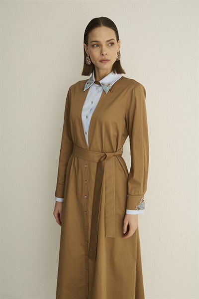 30016 ALLEGRA ELBISE Kahve