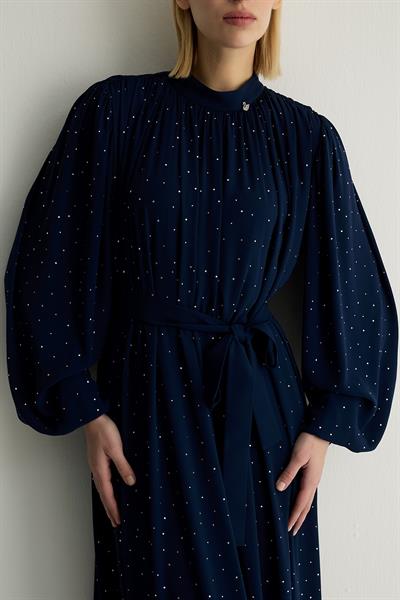 30017 VELUNA ELBISE Lacivert