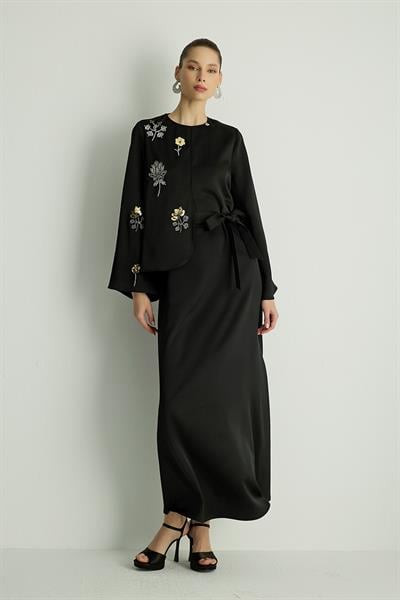30030 MOCHA ELBISE Siyah