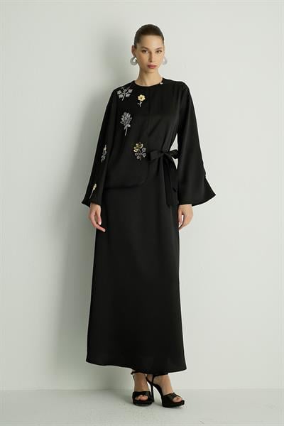 30030 MOCHA ELBISE Siyah