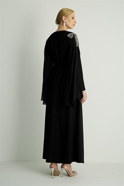 30034 DELUXE ELBISE Siyah