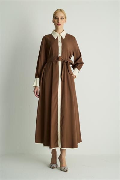 30035 MILD ELBISE Kahve