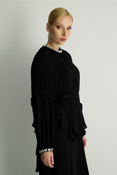 30038 PLUME ELBISE Siyah