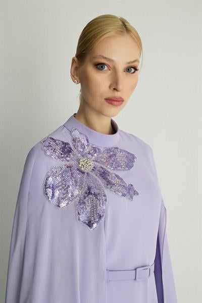 30049 PASTEL ELBISE Lila-SD262062030049