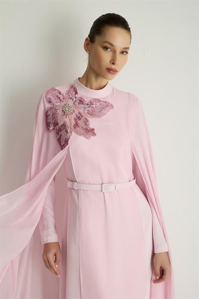 30049 PASTEL ELBISE Pembe-SD262062030049