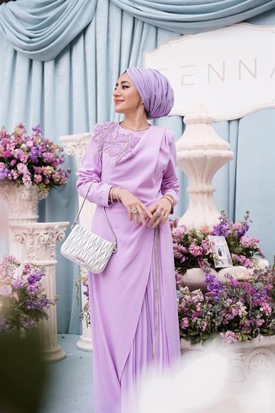 30063 RAINBOW ELBİSE Lila
