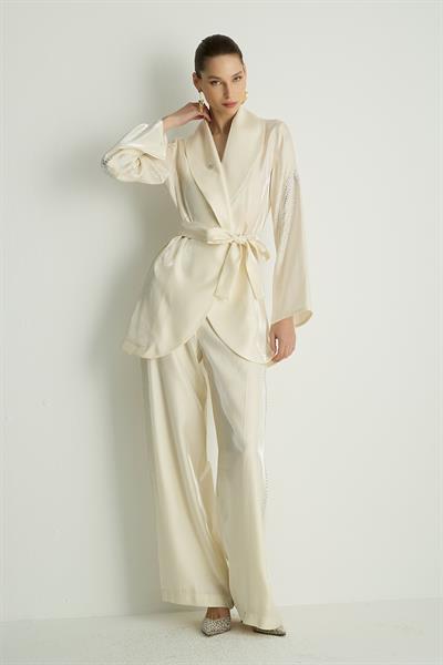 40021 SHINE KIMONO Ekru