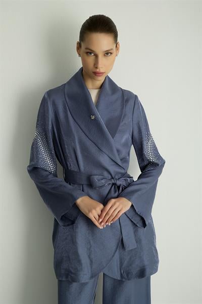 40021 SHINE KIMONO Mavi-SD262062040021