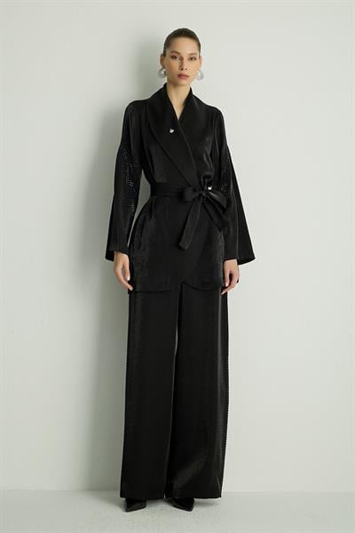 40021 SHINE KIMONO Siyah