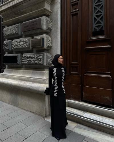 92005 ELOYA BLUZ ETEK TAKIM Siyah