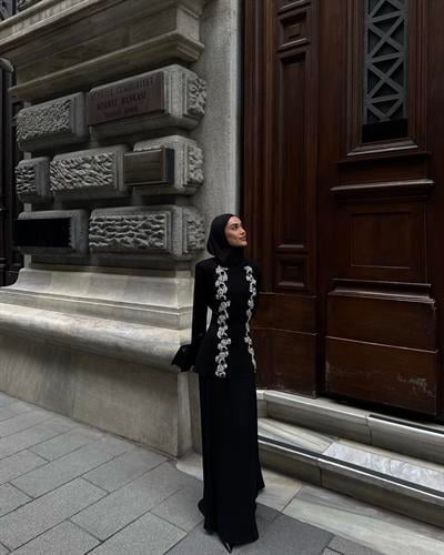 92005 ELOYA BLUZ ETEK TAKIM Siyah