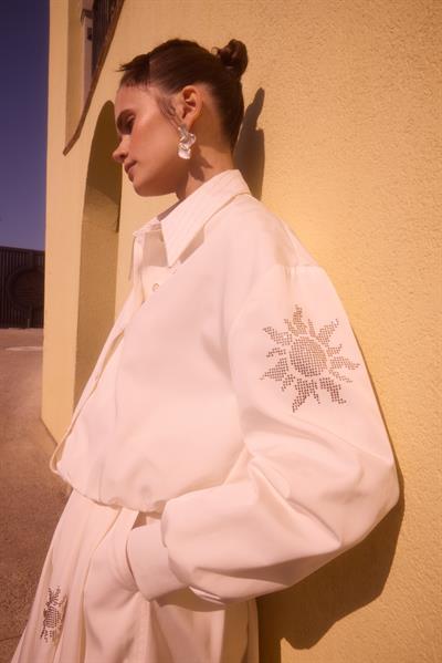 ALESSANDRA BOMBER Ekru