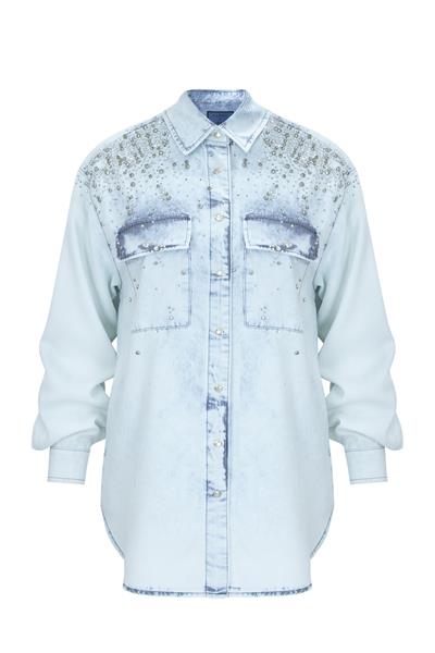 BARGE DENİM GÖMLEK Mavi