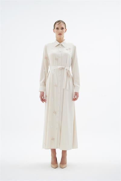 BLUME GÖMLEK ELBİSE Krem