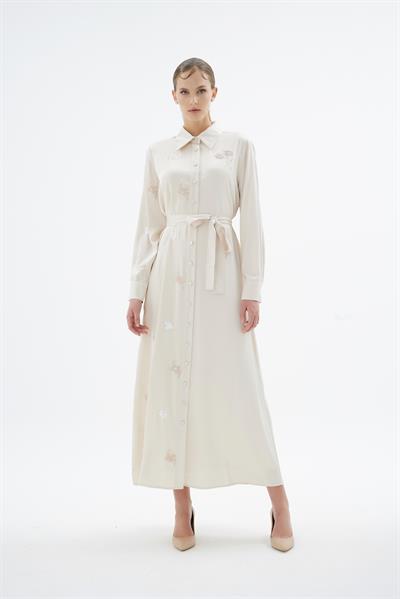 BLUME GÖMLEK ELBİSE Krem