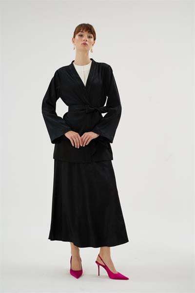 CELESTE KİMONA Siyah