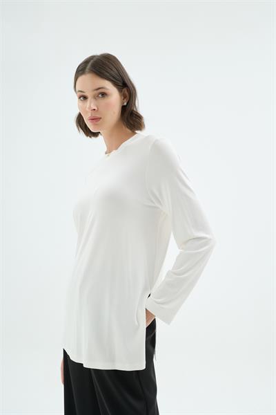 23001 CELİNA BLUZ Ekru