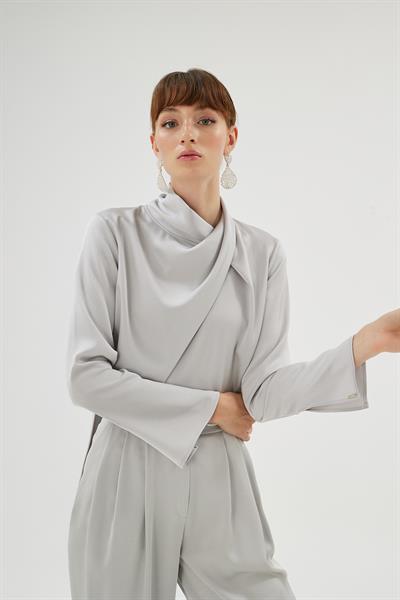 Cristalle Bluz Gümüş