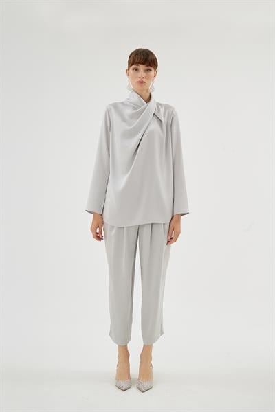 Cristalle Bluz Gümüş